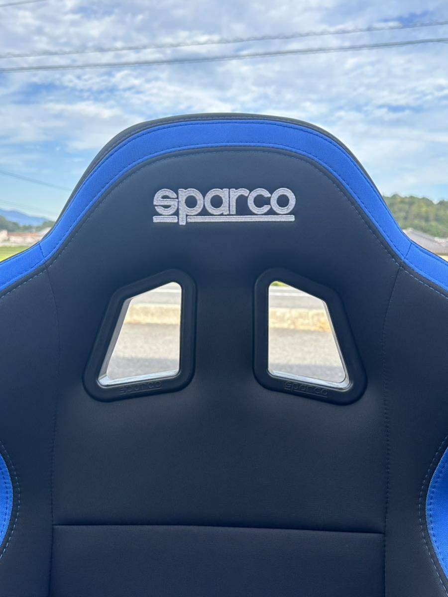 スパルコ セミバケットシート R100J 青／黒_2