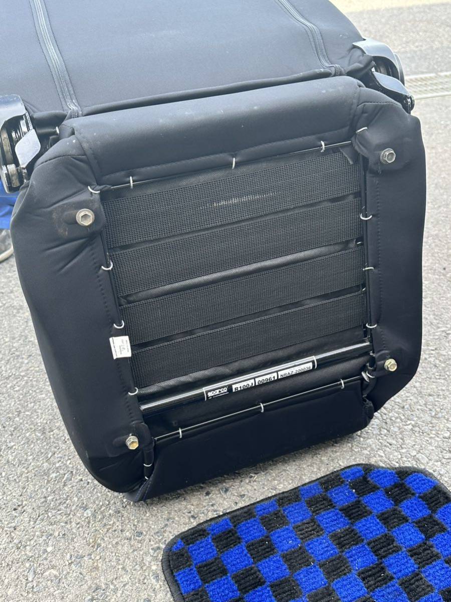 スパルコ セミバケットシート R100J 青／黒_9