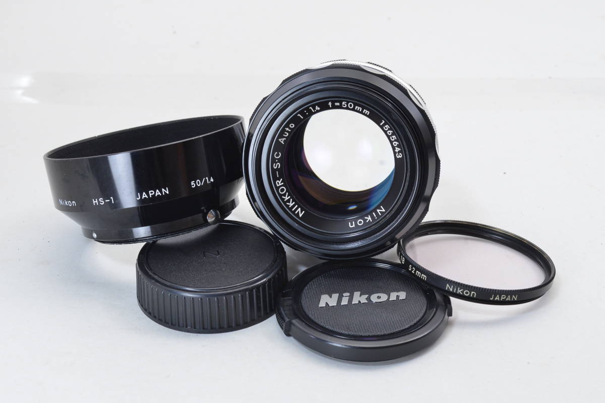 【ecoま】NIKON NIKKOR-S・C Auto 50mm F1.4 no.1565643 単焦点 マニュアルレンズ