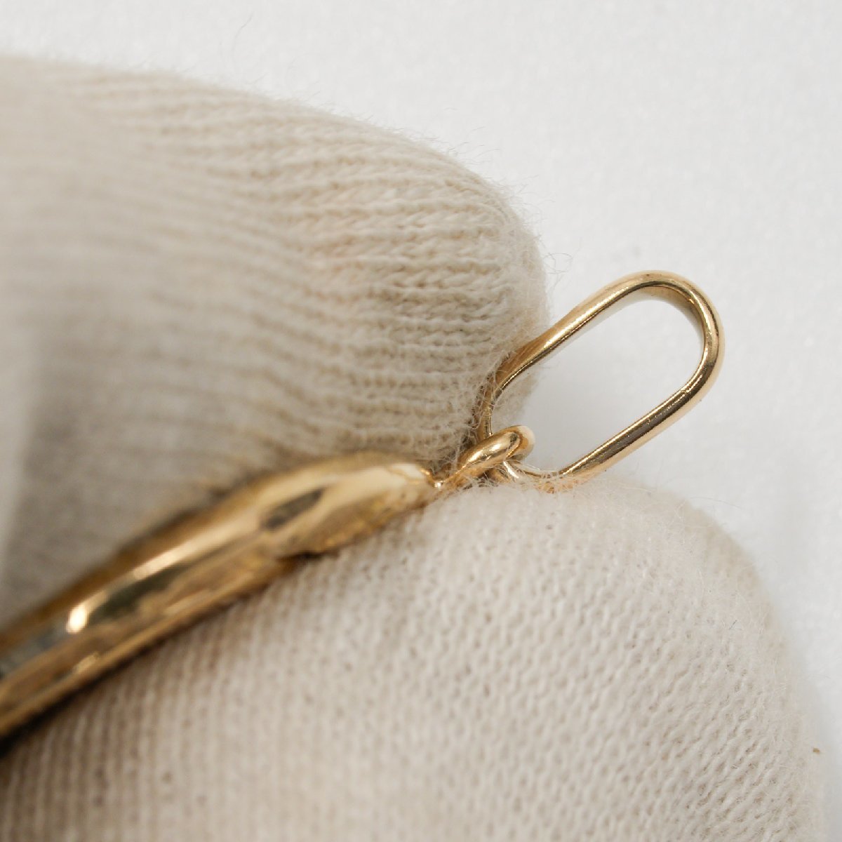 純金 k24 イエローゴールド K18YG ペンダントトップ エンジェルコイン 純金 1/25オンス レディース 中古 美