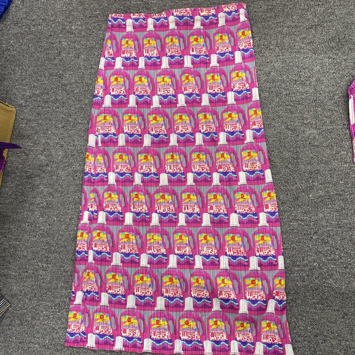 1092 プリーツプリーズPLEATS PLEASE 洗剤プリント 上下セット 