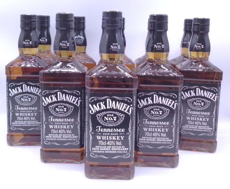 同梱不可】10本セット ジャックダニエル ウイスキー 700ml 40% 古酒