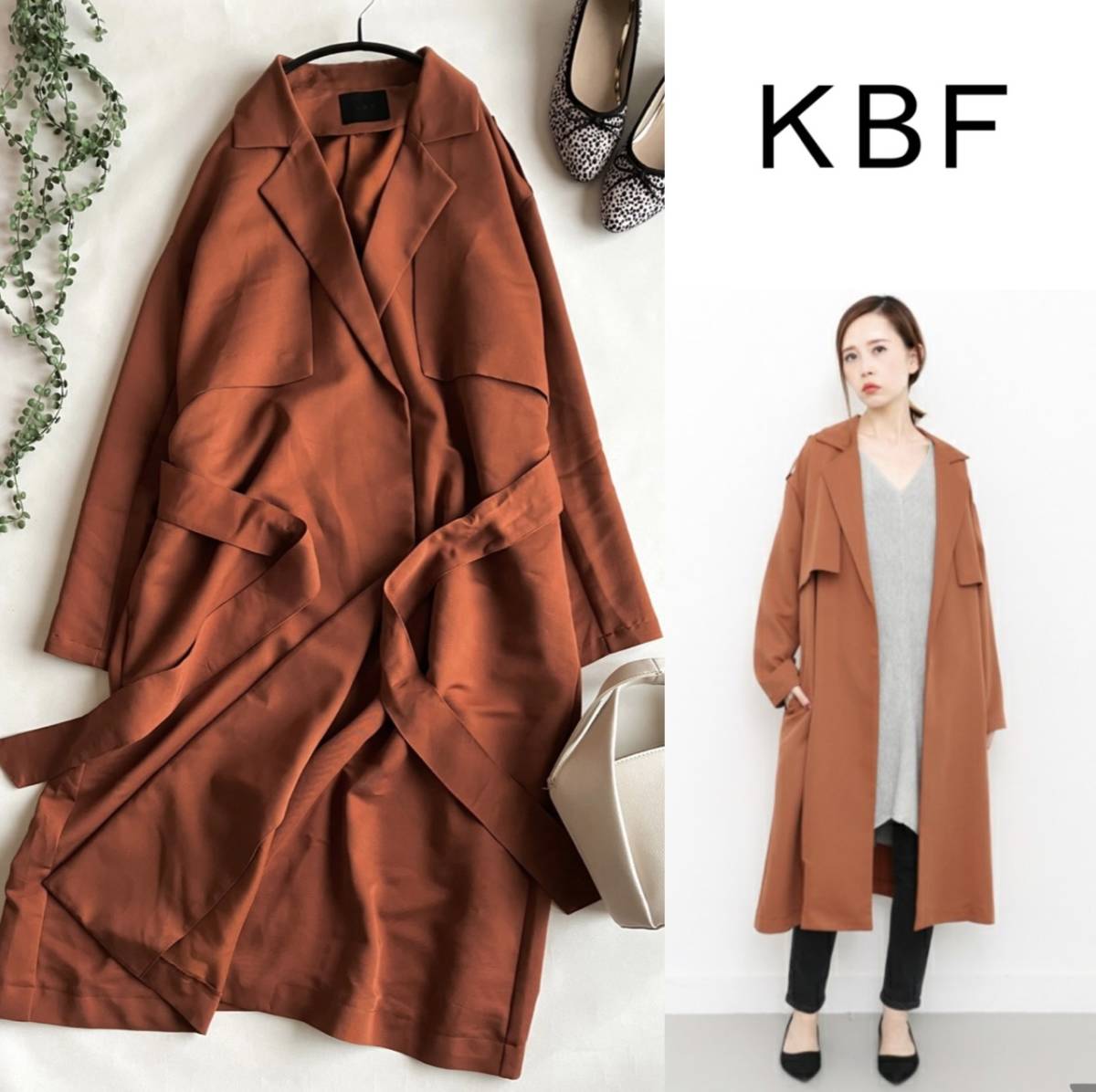 kbf トレンチコート タグ付き KBF トレンチコート 【公式通販】