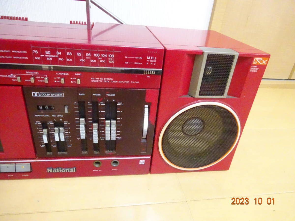 ジャンク National ナショナル ラジカセ RX-C60 14631404 Yahoo 
