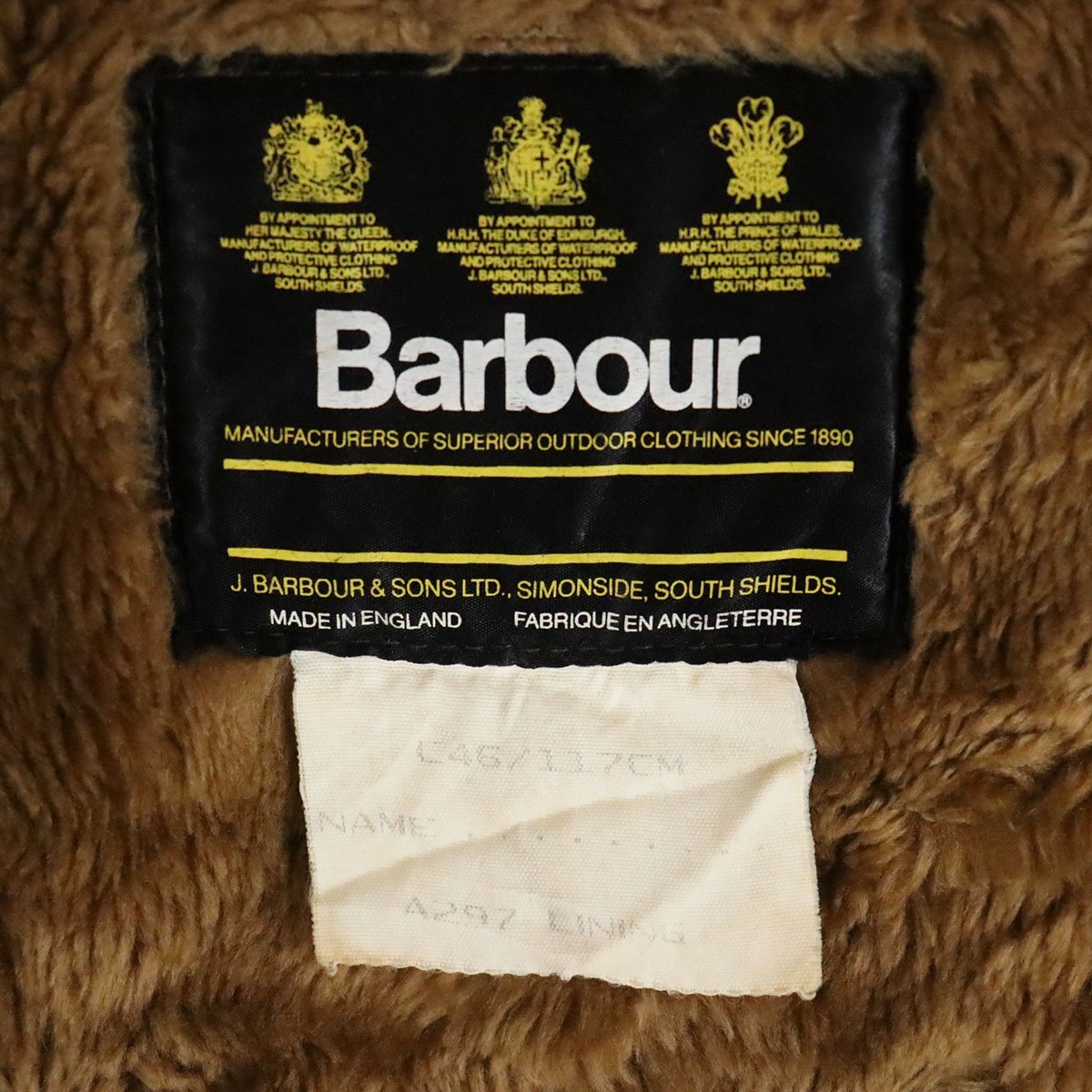 &4J/R9.7-1 90s ユーロヴィンテージ イギリス製 Barbour