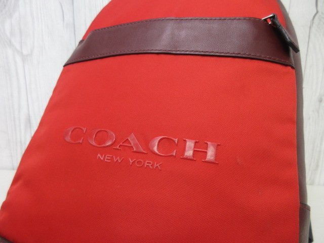 極美品 COACH コーチ ボディバッグ ショルダーバッグ バッグ ナイロン