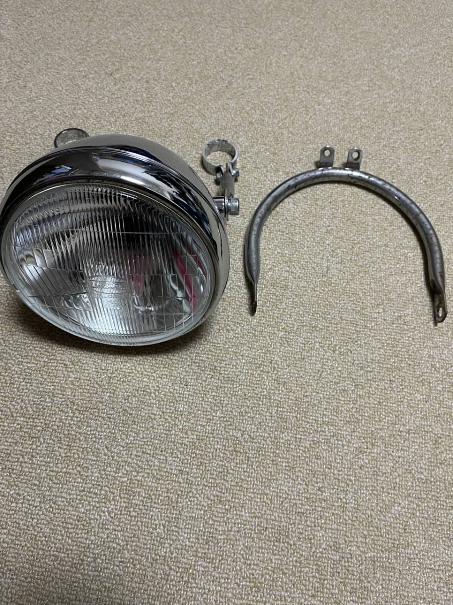 sr400 汎用　ハイマウントタイプヘッドライト　メッキ