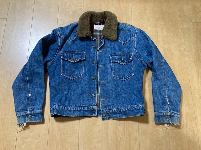 レア！ Polo Ralph Lauren ポロラルフローレン AUTHENTIC DUNGAREES ボア襟 デニムジャケット Mサイズ！
