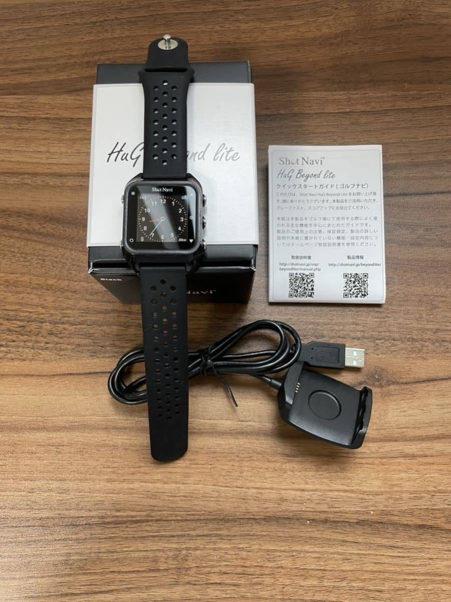 新品】ショットナビ ShotNavi HuG Beyond Lite ブラック 【公式通販】