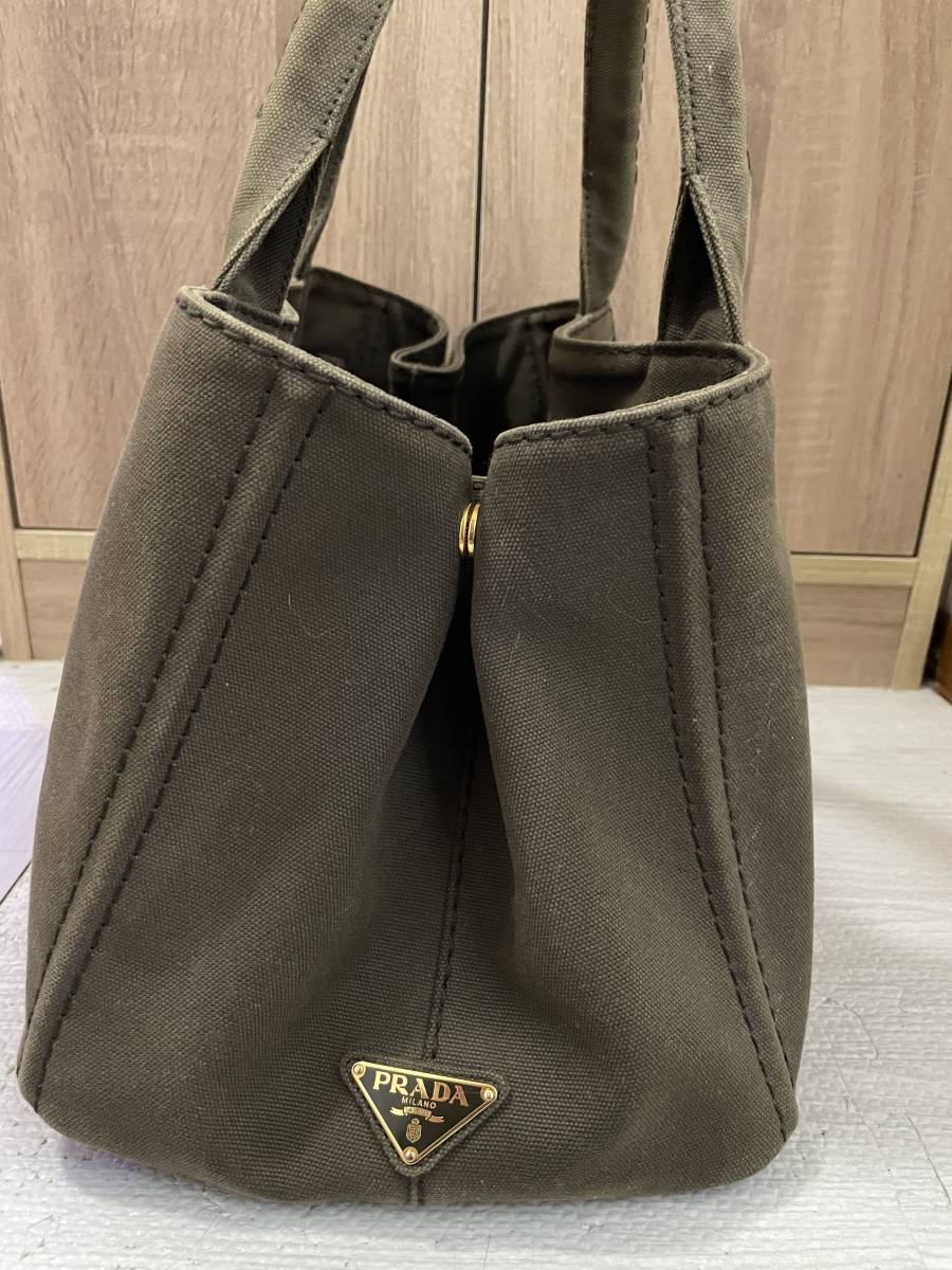 プラダ PRADA カナパ トートバッグ ビジュー キャンバス 質屋PRADA