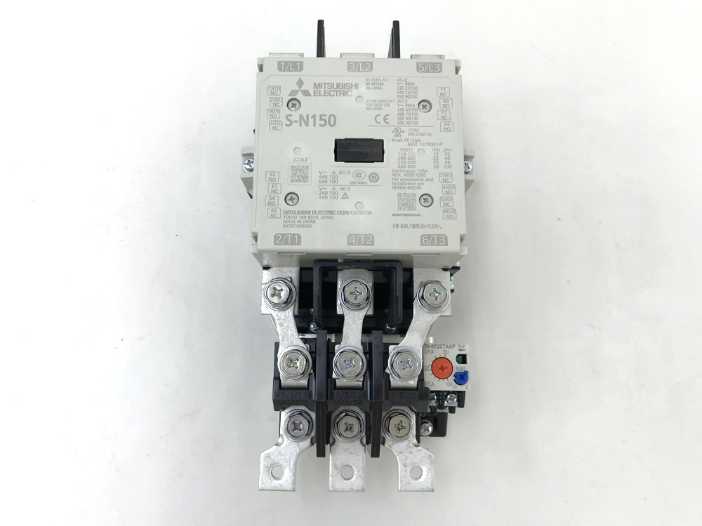 電磁接触器　MSO-N150 新品未使用 同梱可】【80】店頭展示未使用品 三菱電機 MSO-N150 電磁開閉器 37kW