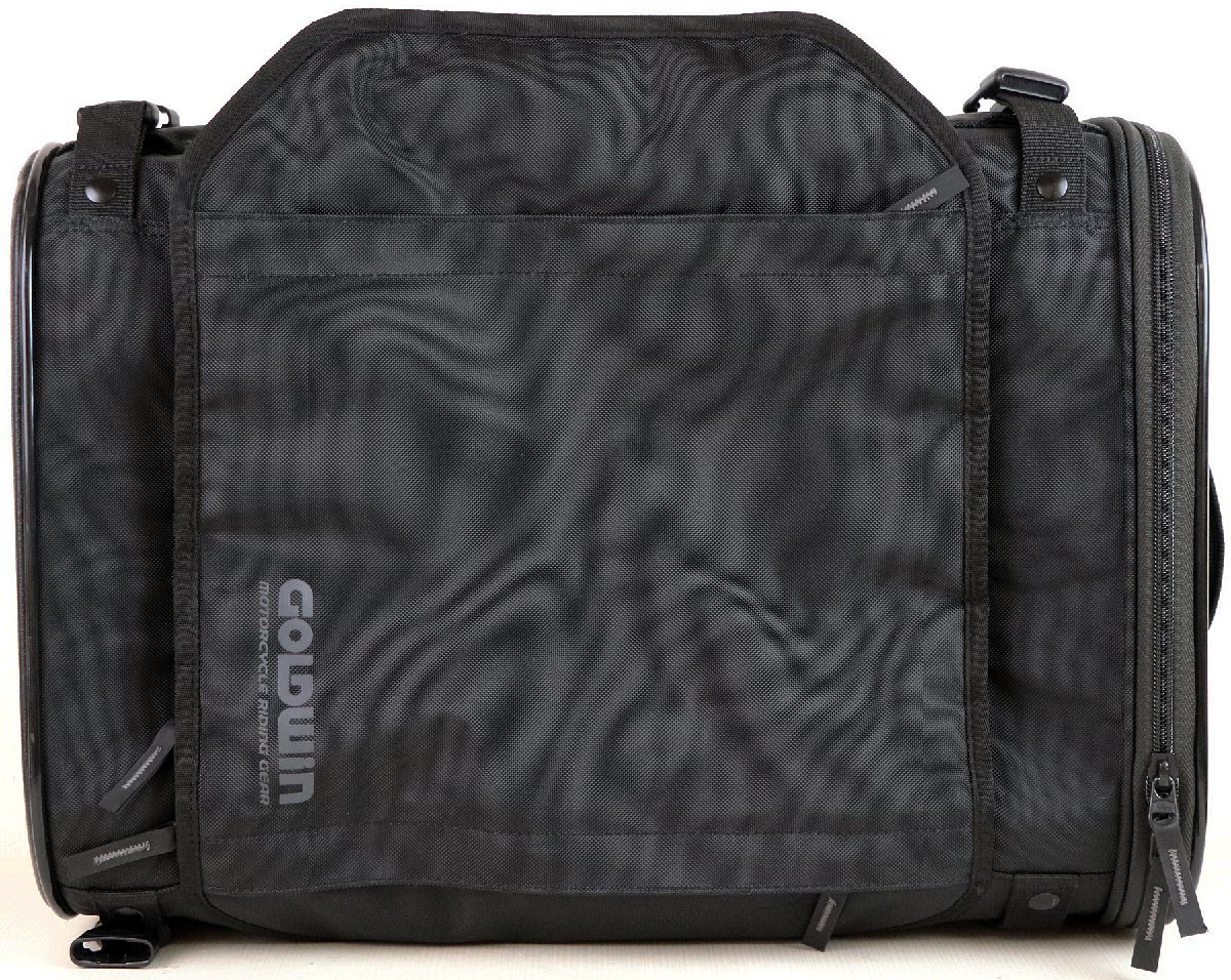 M♪中古品♪バイク用リアバッグ 『GSM27806 (ブラック)』 GOLDWIN/ゴールドウィン X-OVERリアバッグ24 容量：24L ※蛍光色レインカバー付き