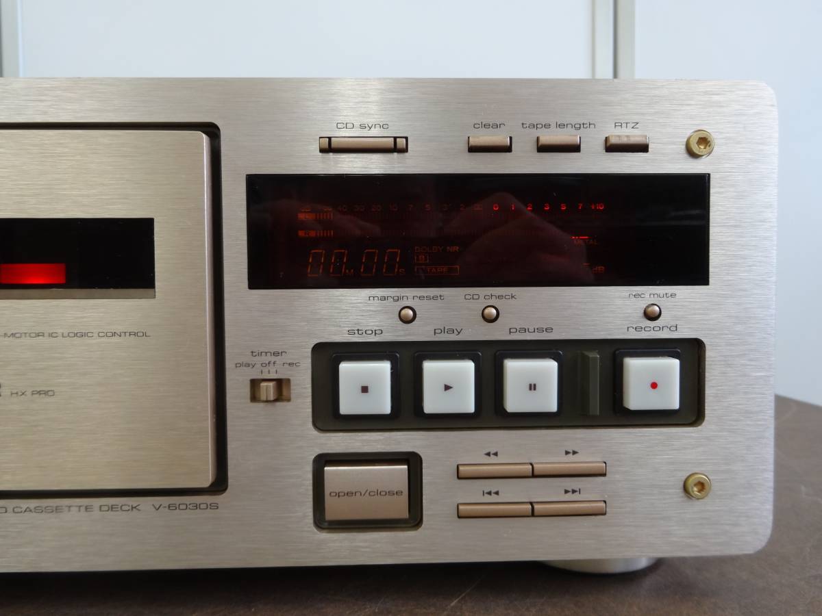ジャンク TEAC ティアック カセットデッキ V-6030s ジャンクTEAC