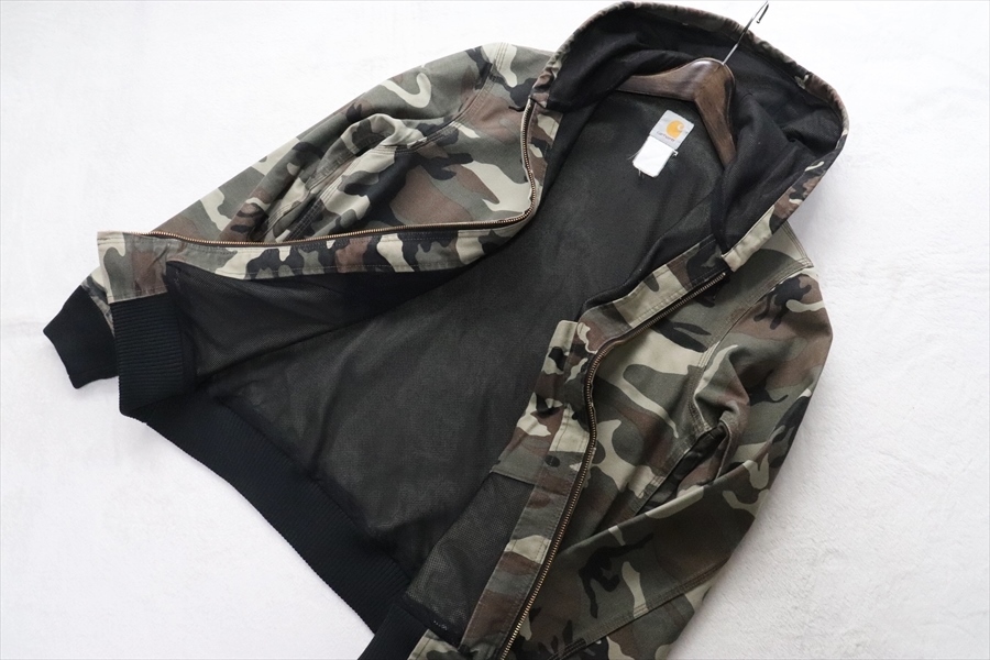 carhartt カーハート 迷彩 カモフラ フード付きジャケット ブルゾン L