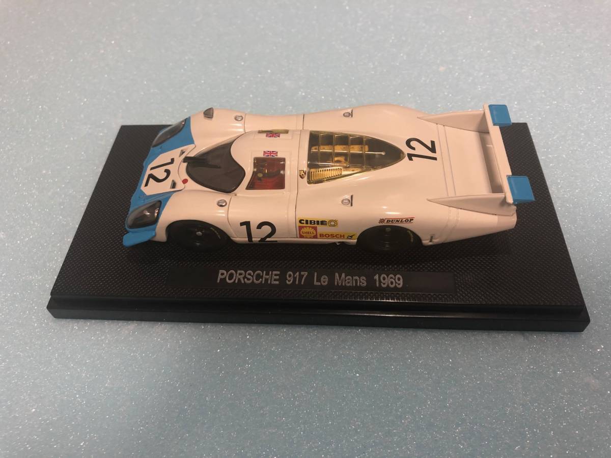 遠い島国のグランプリに翻弄されたポルシェ９１７ エブロ◇ポルシェ９１７◇69 エブロ 1/43 ポルシェ 917 ルマン 1969 ホワイト×イエロー