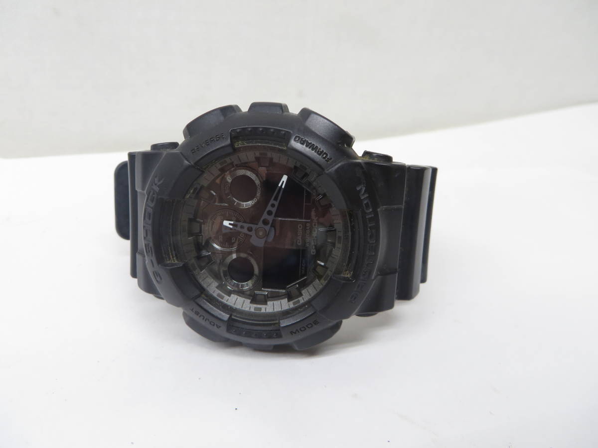 CASIO G-SHOCK GA-100CF 迷彩ブラック 電池切れ ,入札前ご注意 【公式