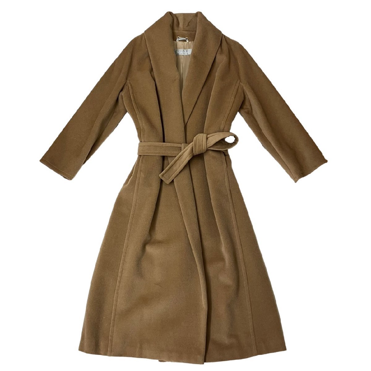 Max Mara ウール ガウン ラップ ロングコート サイズ38 Max Mara