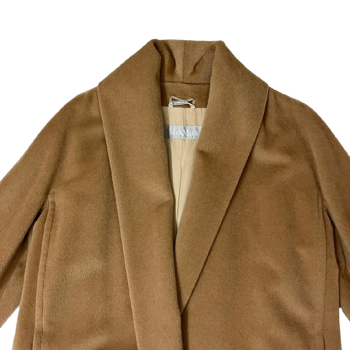 センチの通販 Max Mara ベルテッドコート 銀タグ ロング ウール