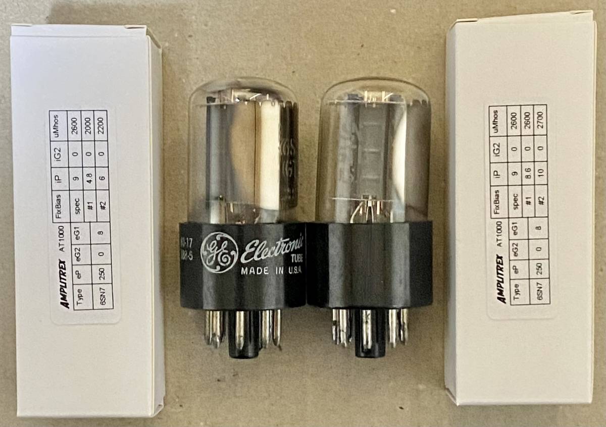 超激得，2025】 □USED36359□ GE 6SN7GTB（サイドゲッター）2本セット