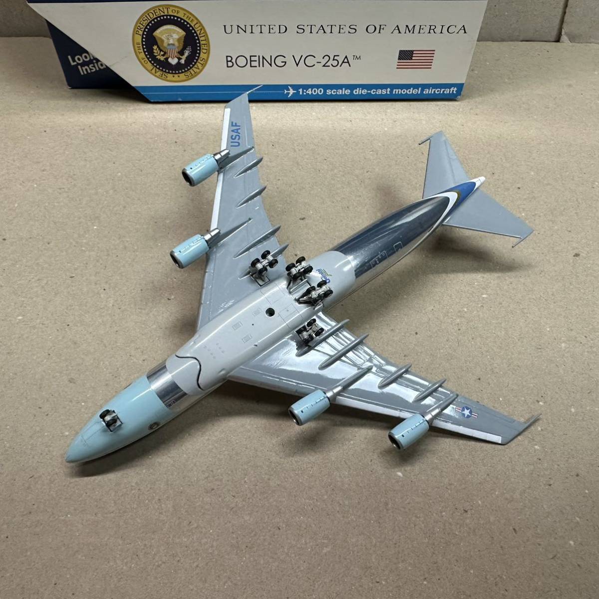 ジェミニ 1/400 Boeing VC-25A エアフォースワン アメリカ 747 AIRFORCE ONE 大統領政府専用機 USAF 28000 Gemini 747-200