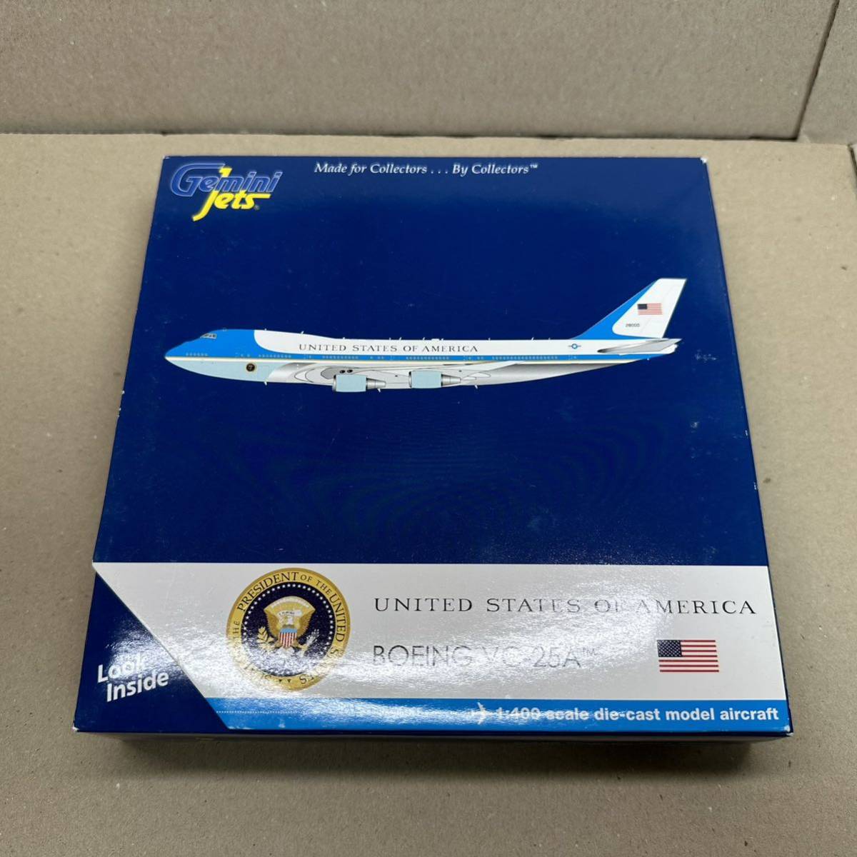 ジェミニ 1/400 Boeing VC-25A エアフォースワン アメリカ 747 AIRFORCE ONE 大統領政府専用機 USAF 28000 Gemini 747-200