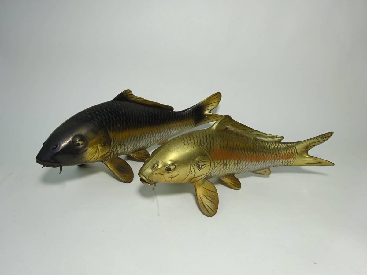 京都6☆ 双鯉 二匹鯉 縁起物 開運 置物 コイ こい インテリア