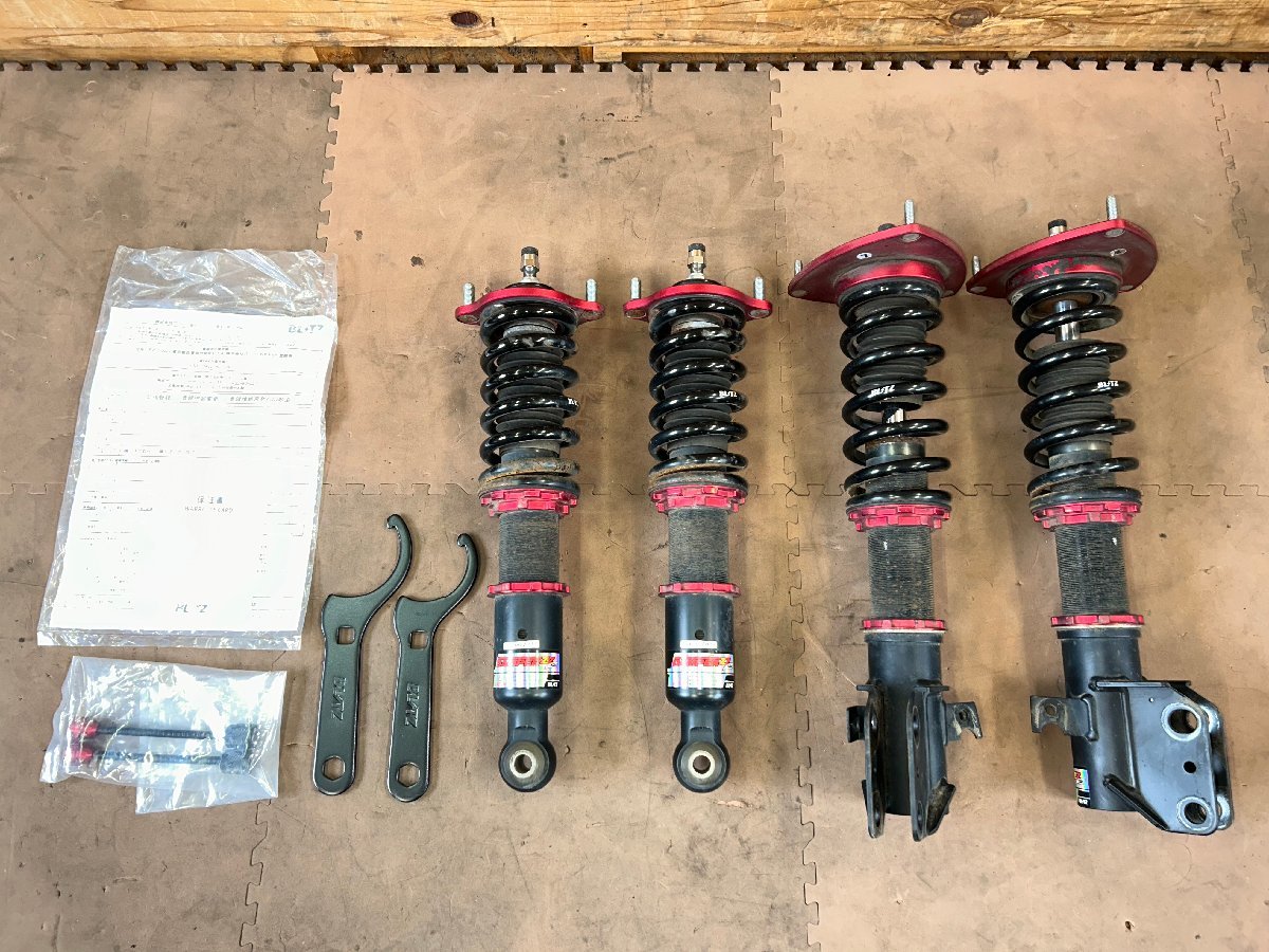 H15年 レガシィ BP5 前期 BLITZ 車高調 DAMPER ZZ-R ブリッツ 中古品