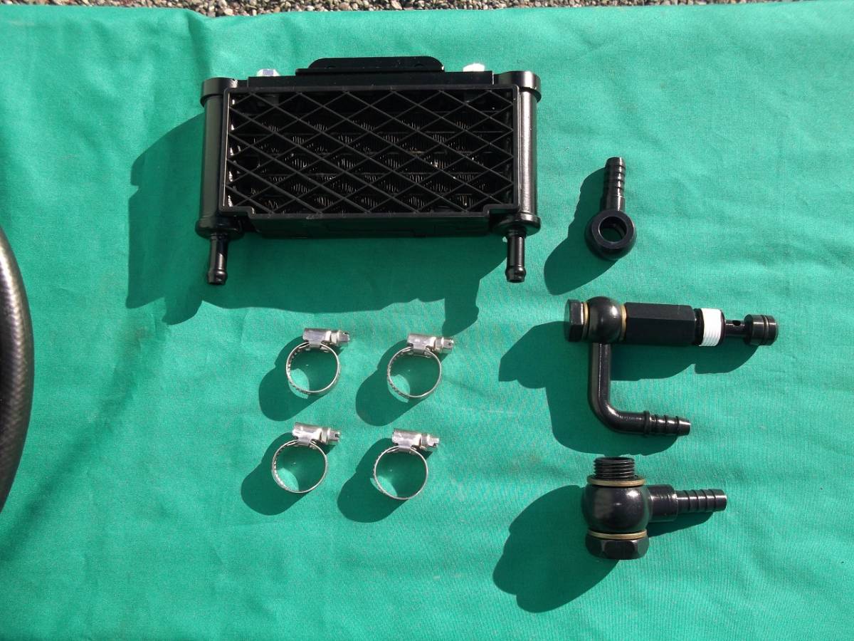 Z400FX用オイルクーラー フルキット ノーマルオイルパン対応(コア違い