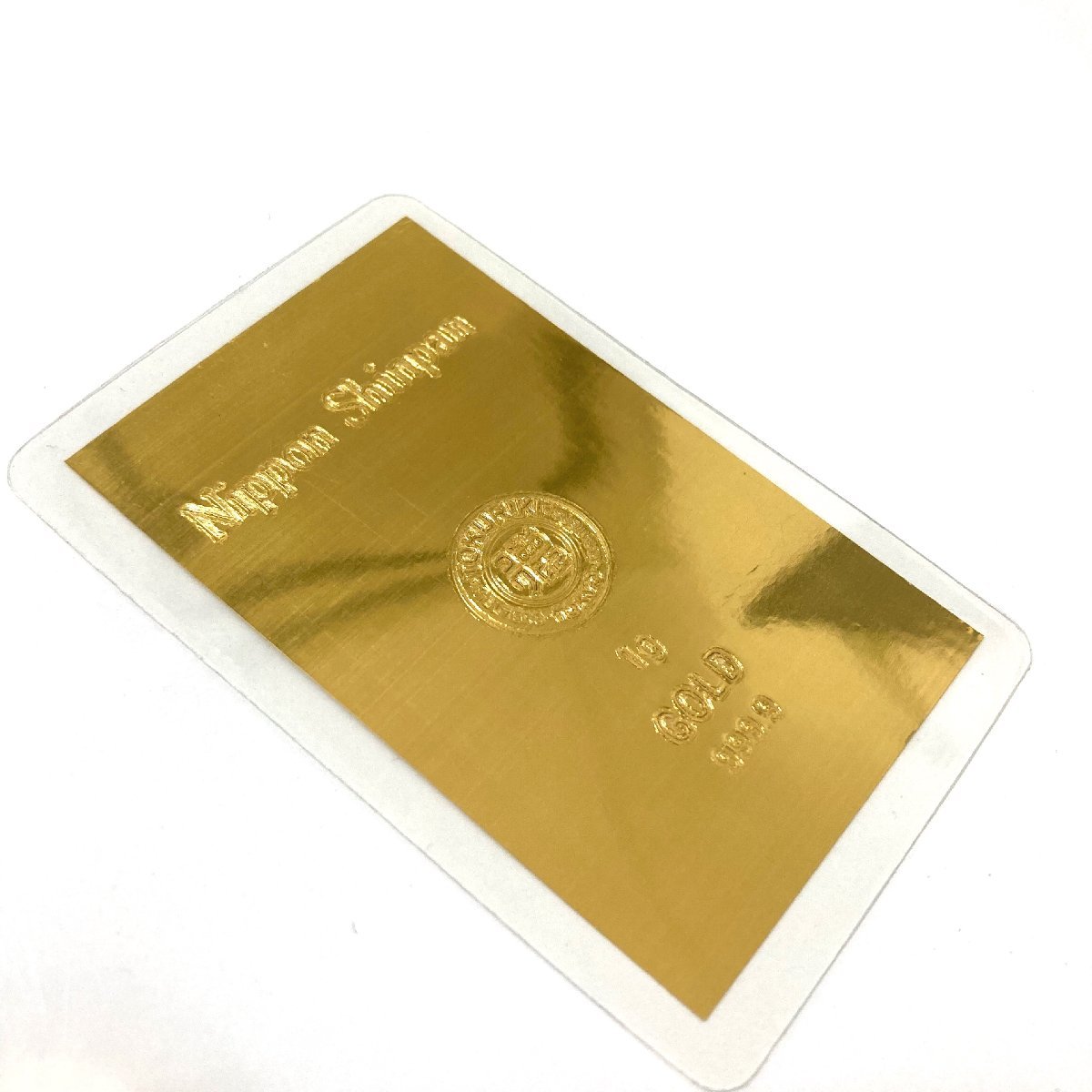 日本信販 Nippon Shinpanの徳力本店 純金 1g カード 日本信販 Nippon