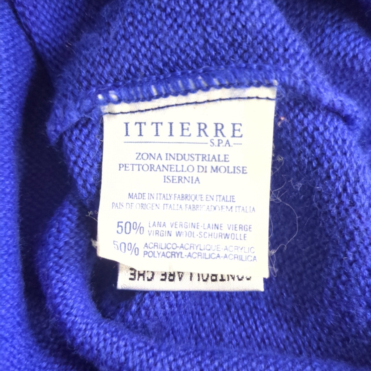 L VERSACE JEANS COUTURE ニット ブルー 長袖 リユース ultramto 