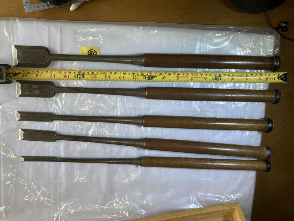 菊弘丸 大突き鑿八分．1寸6分2本組 菊