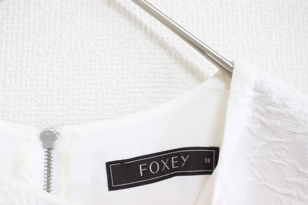 E072 FOXEY フォクシー ジャガード ヴィクトリアペンシル ワンピース