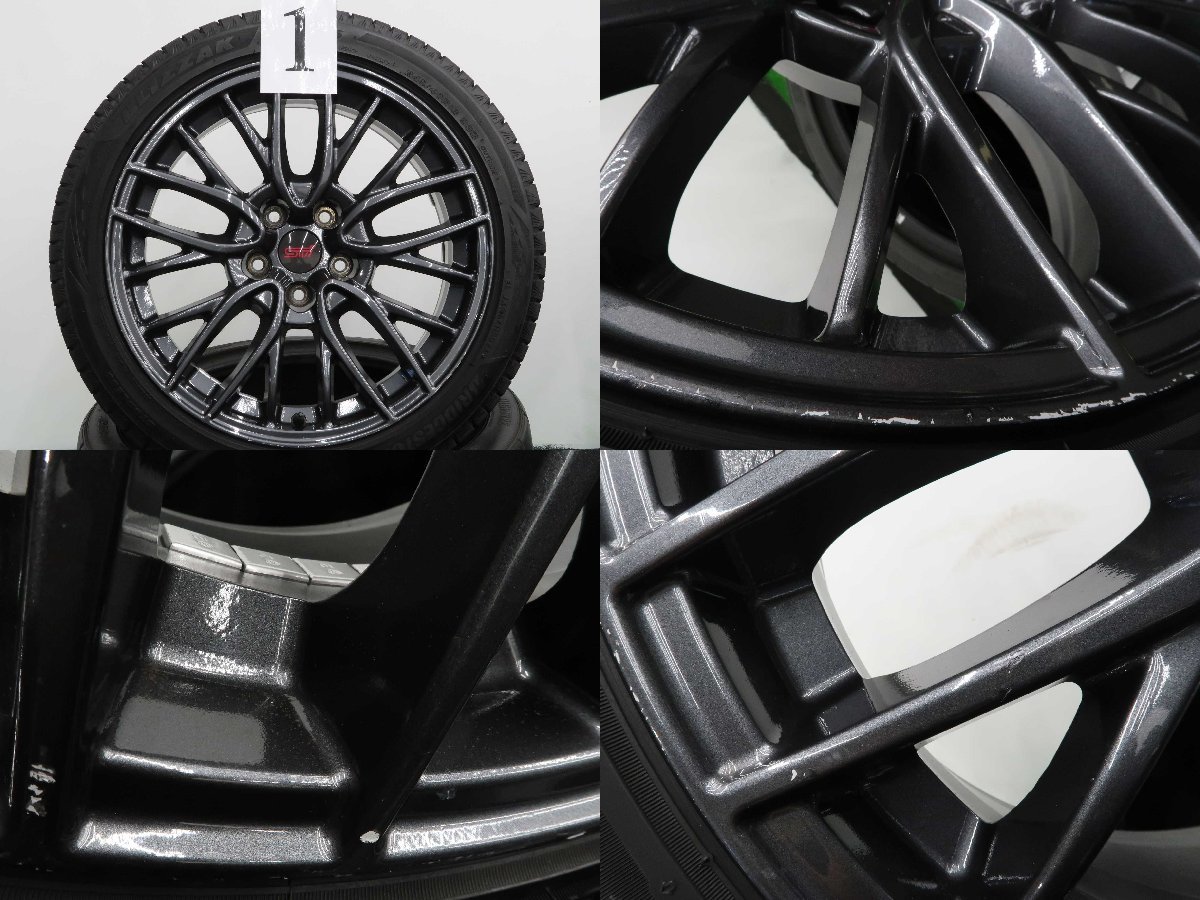 4本 スバル WRX STi VAB 純正 18インチ 8.5J +55 スタッドレス 