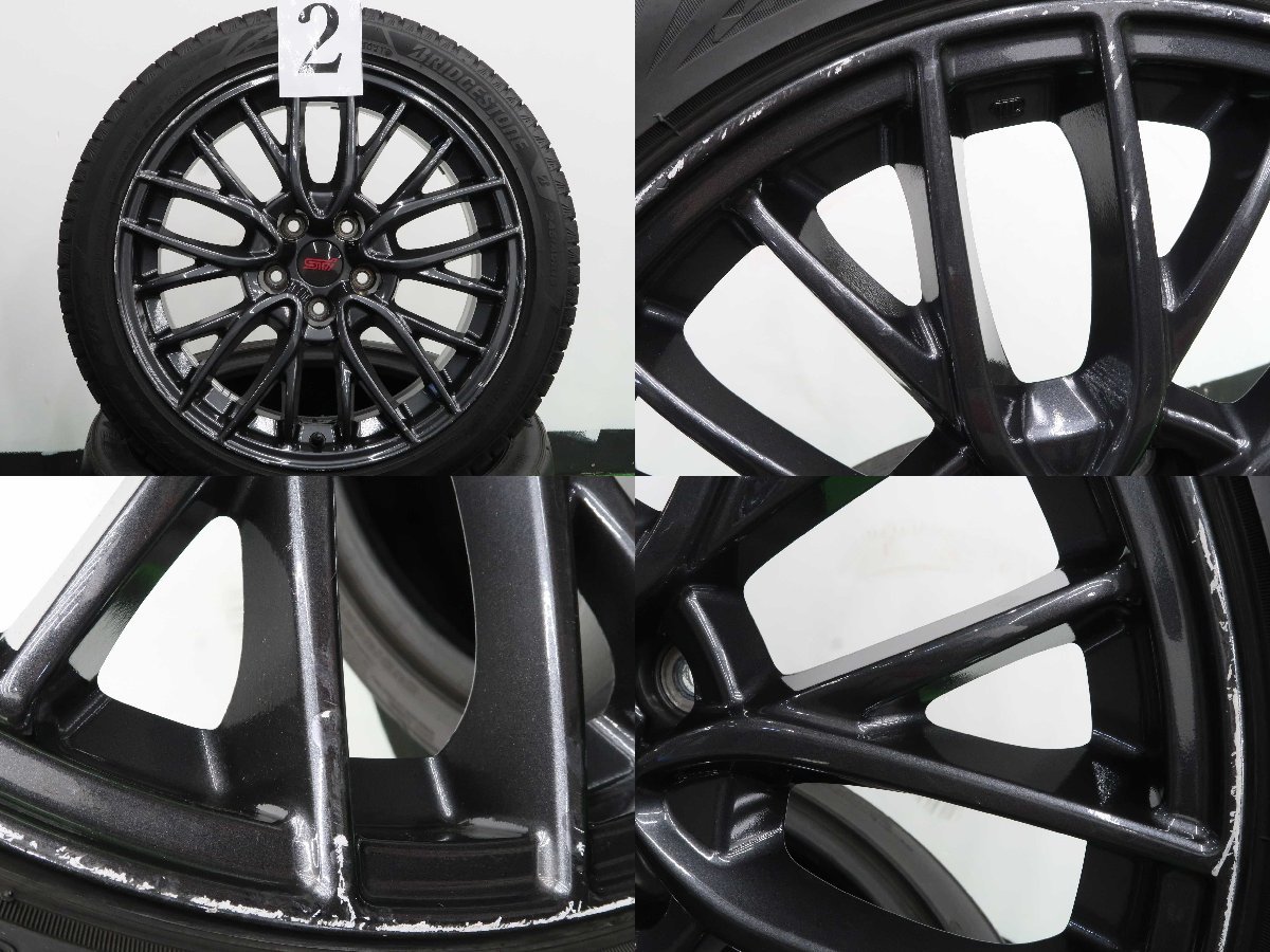 4本 スバル WRX STi VAB 純正 18インチ 8.5J +55 スタッドレス 