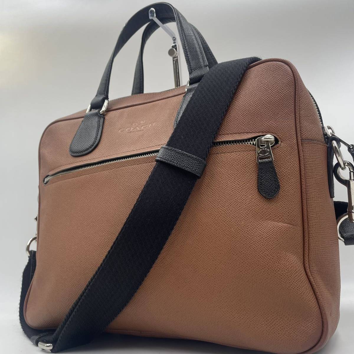 1円【良品】コーチ COACH ビジネスバッグ ブリーフケース メンズ 2way
