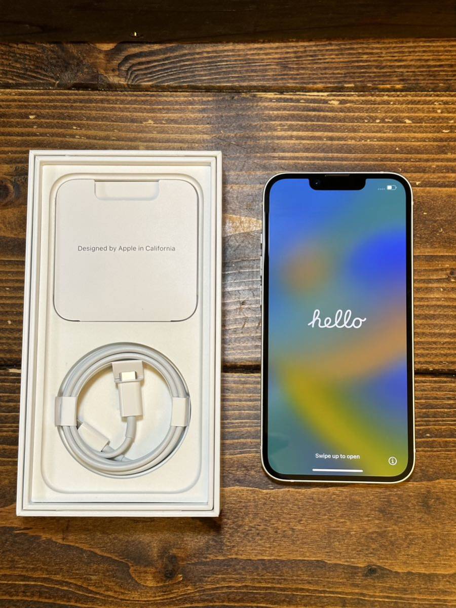 【中古】 Apple iPhone14 スターライト docomo 購入品 SIMフリー 128GB _8