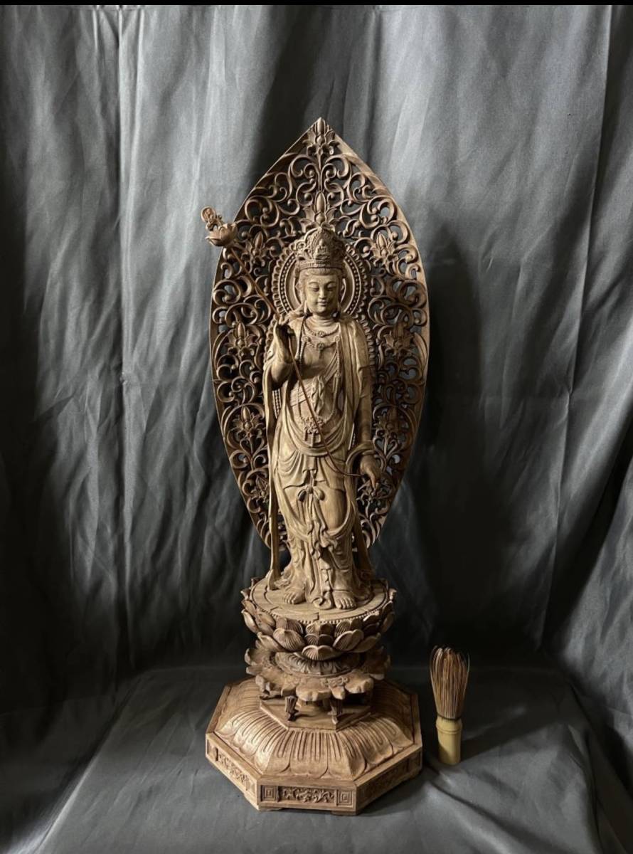 井波彫刻 仏教工芸品 極上彫 総楠製 木彫仏像 - Yahoo!オークション