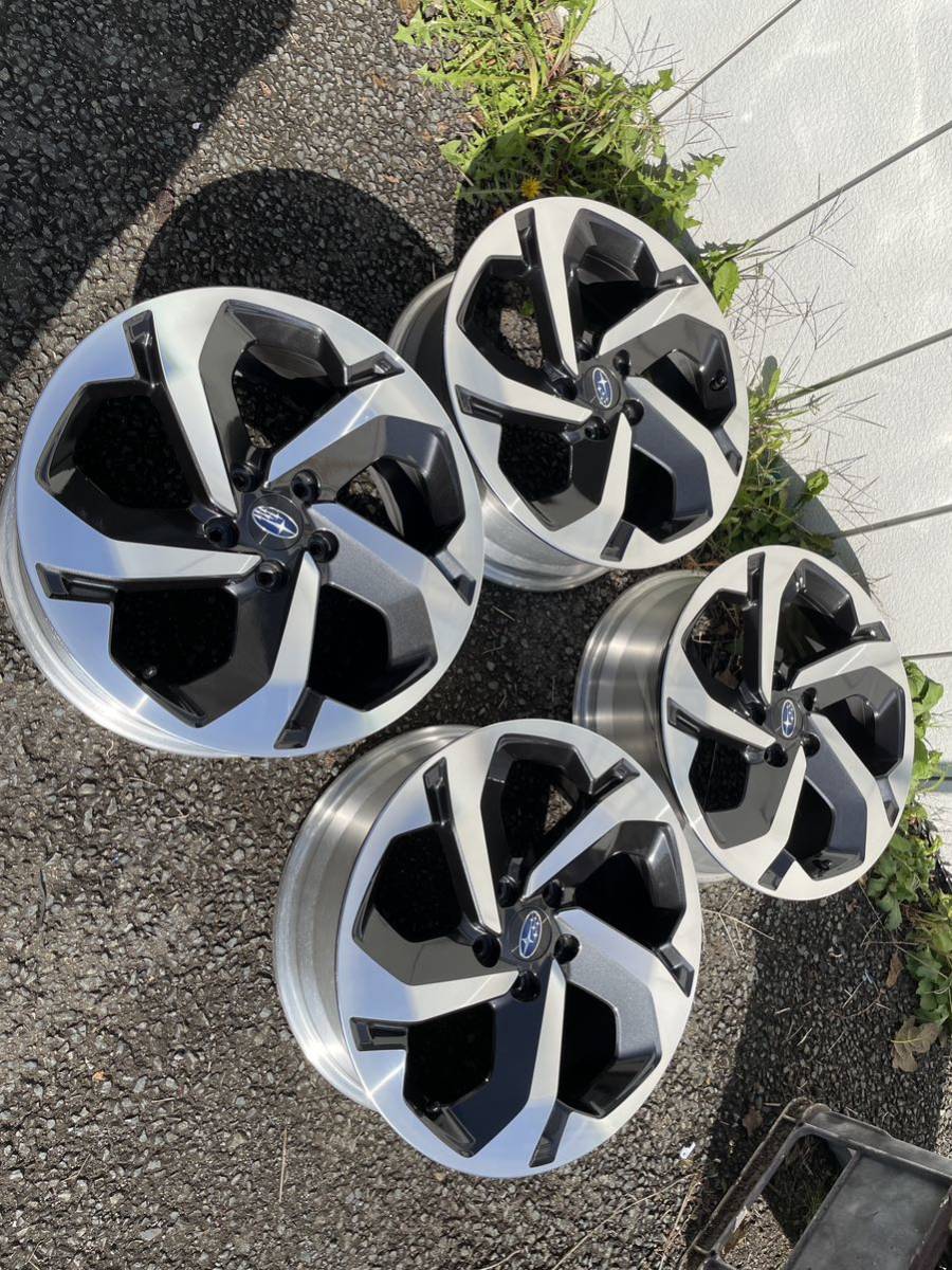 美品！スバル フォレスター SK 後期 純正 ホイール 18インチ 7J＋48 PCD114.3 5穴 車検用や流用 冬用などにも　即決は送料無料