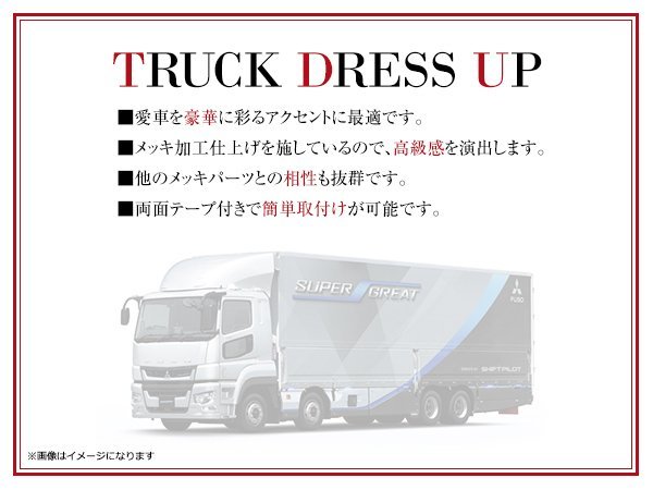 三菱ふそう 新型 17スーパーグレート H29/5～ クローム メッキ ドア