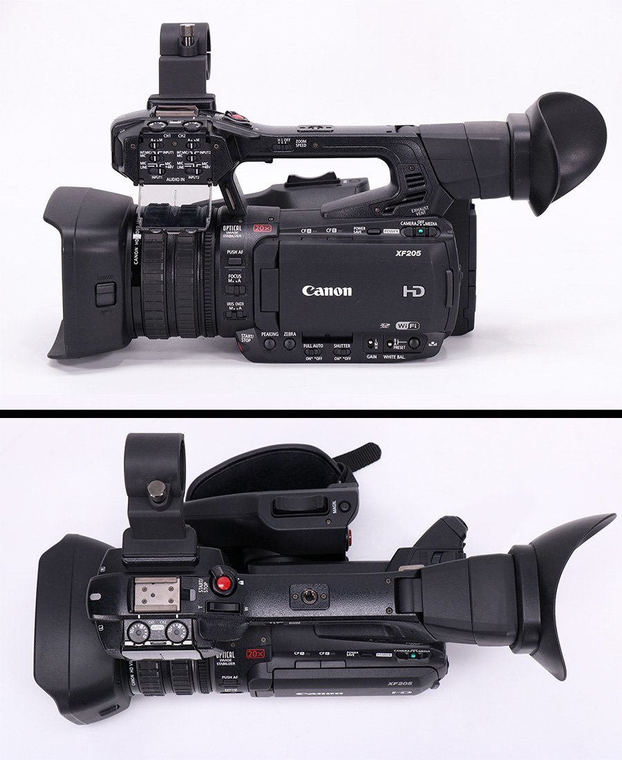 アワーメーター33hの CANON XF205 業務用デジタルビデオカメラ
