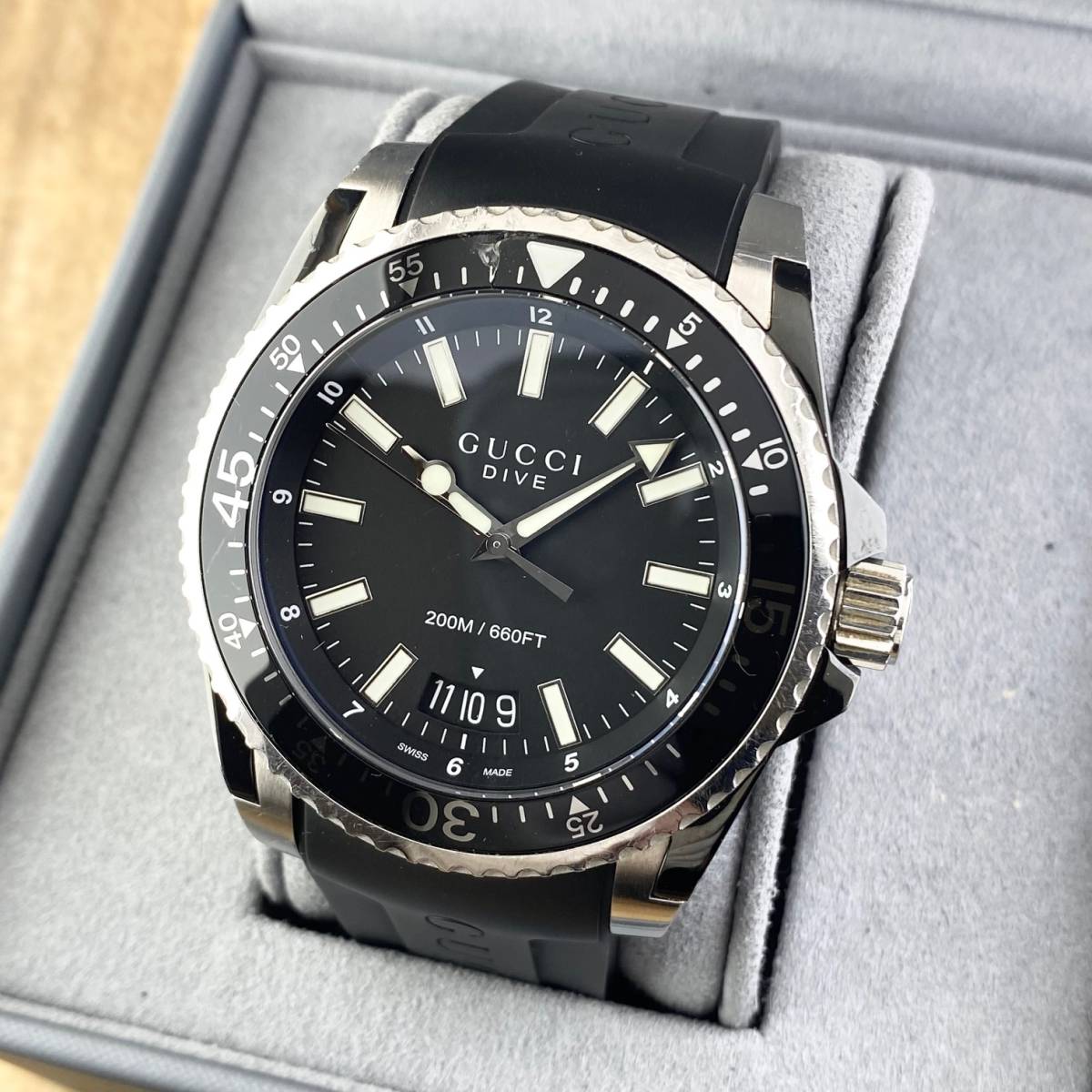 1円〜】GUCCI グッチ 腕時計 メンズ 136.2 DIVE ダイブ YA136204