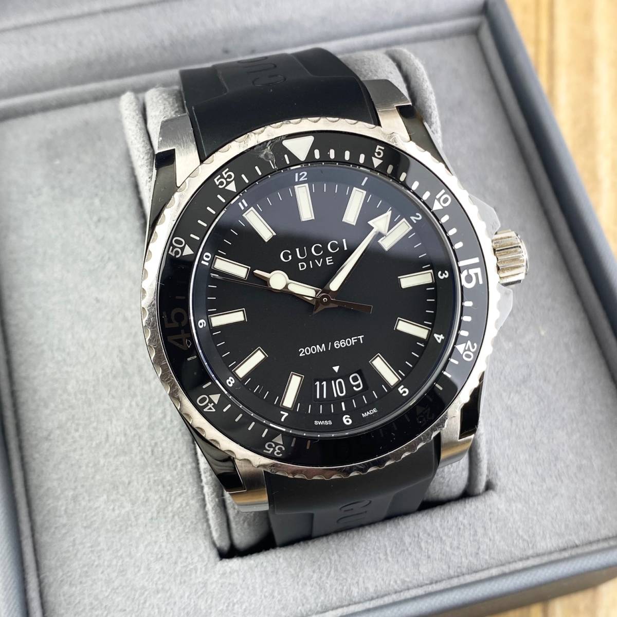 1円〜】GUCCI グッチ 腕時計 メンズ 136.2 DIVE ダイブ YA136204