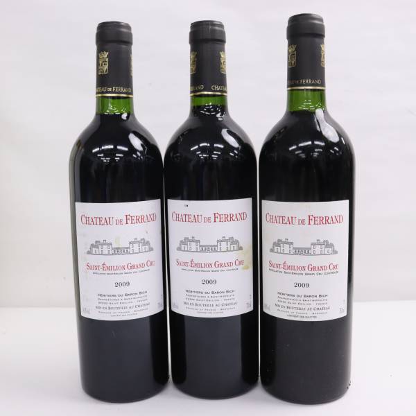  3本セット CHATEAU DE FERRAND シャトー ド フェラン バロン ビック グランクリュ 2009 14.5％ 750ml G23J060096(セット、詰め合わせ)｜売買されたオークション情報、yahooの商品情報をアーカイブ公開 - オ セット、詰め合わせ