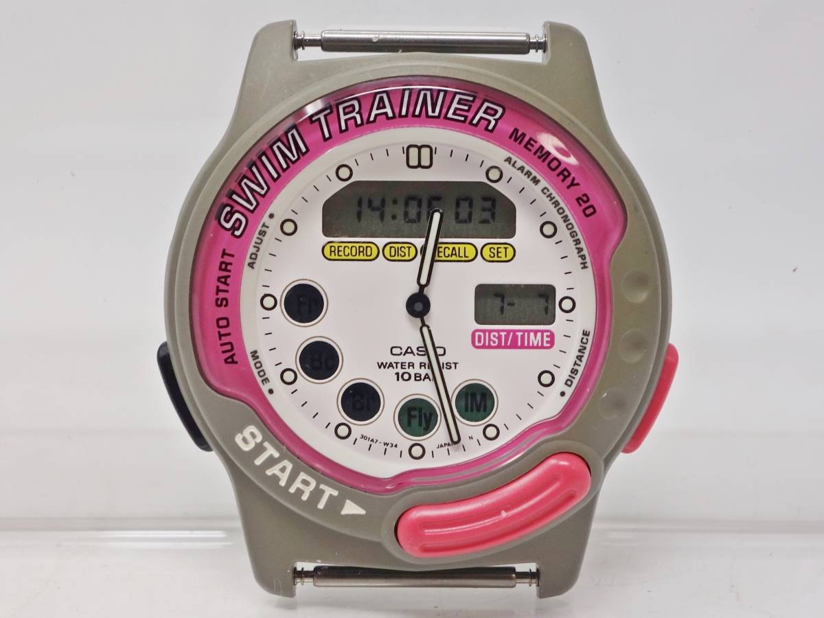 人気定番，正規品 CASIO SWIM TRAINER カシオ スイムマスター SWM-100