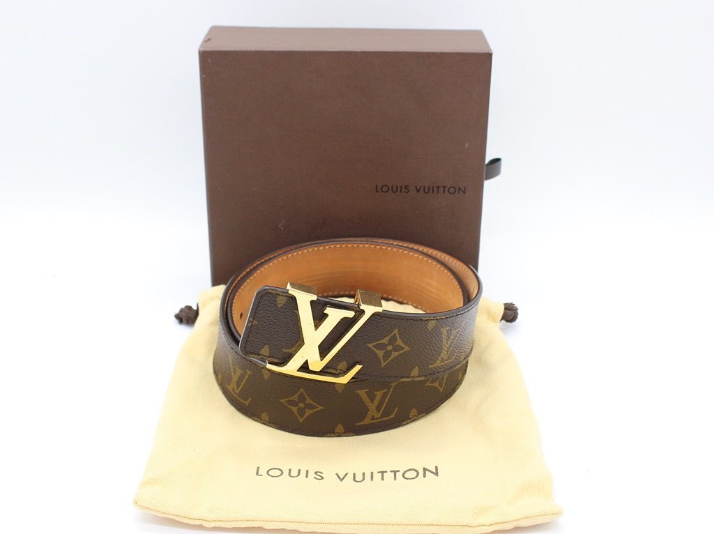1円】ルイヴィトン サンチュール LV イニシャル ベルト M9608