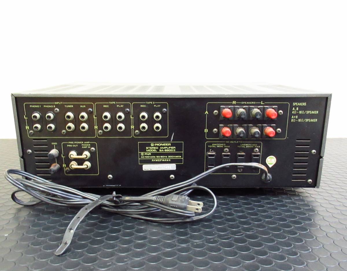 ジャンク品】PIONEER パイオニア アンプ SA-8900Ⅱ オーディオ機器