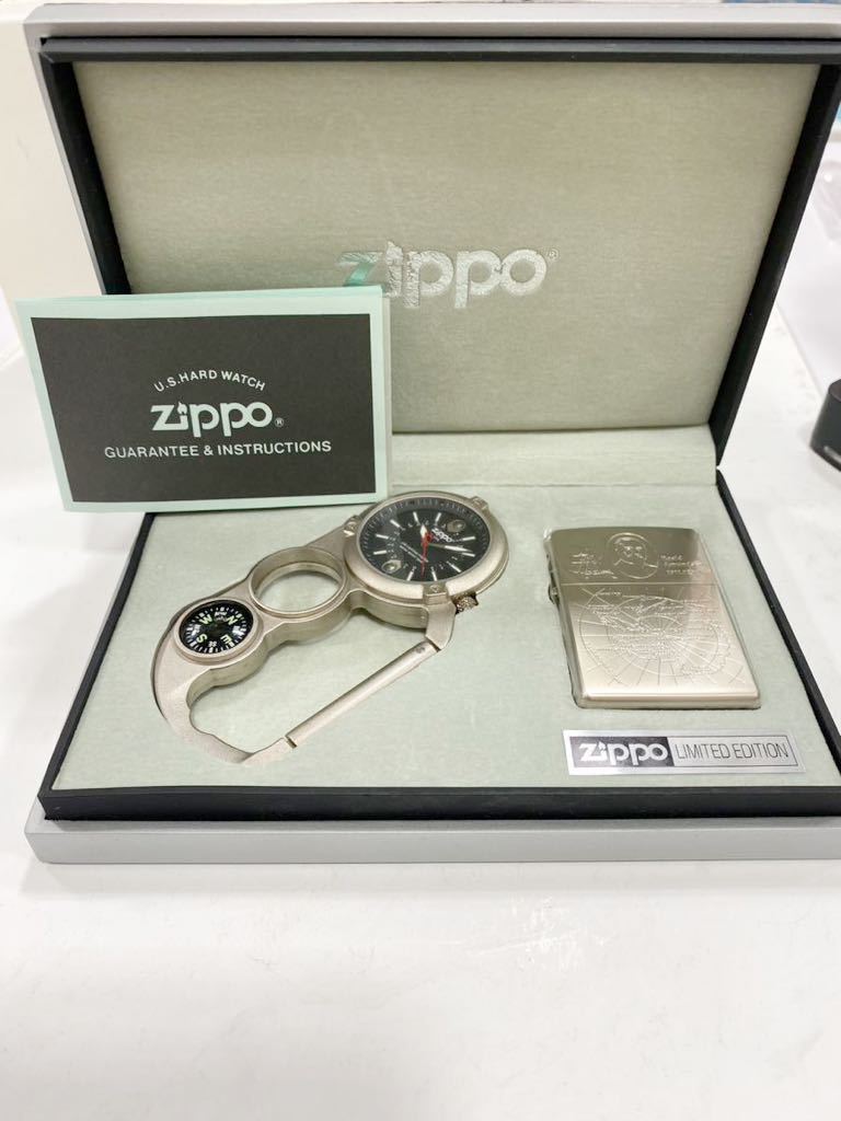 保管品】ZIPPO ジッポ カラビナ時計付き LIMITED EDITION /Roald