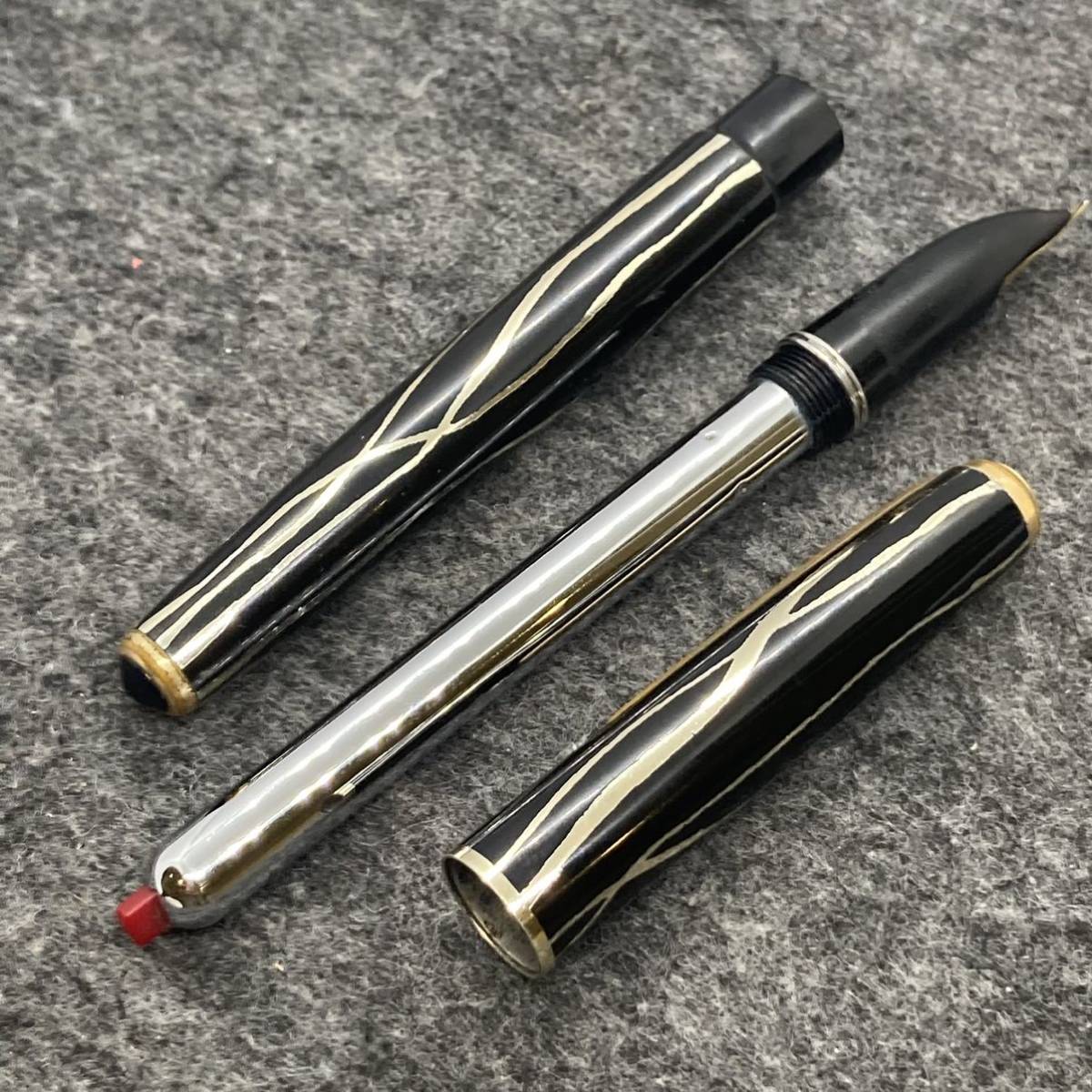 PE740□PILOT パイロット 万年筆 SUPER スーパー ペン先 14K ブラック