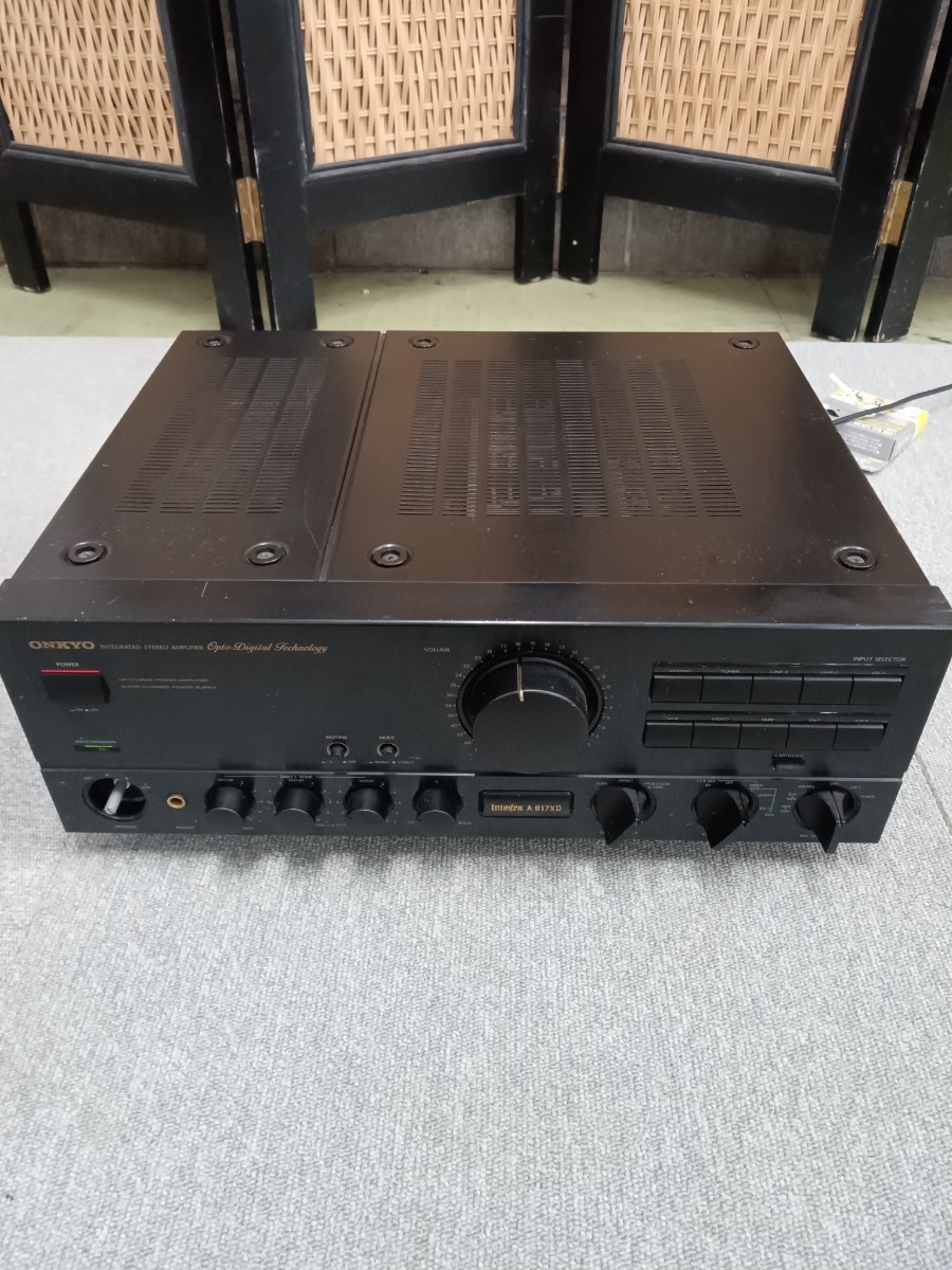 ☆ONKYO オンキョー アンプ Integra A-817XD インテグラ プリメインアンプ 210W 黒 神奈川県より発送、直接取引OK