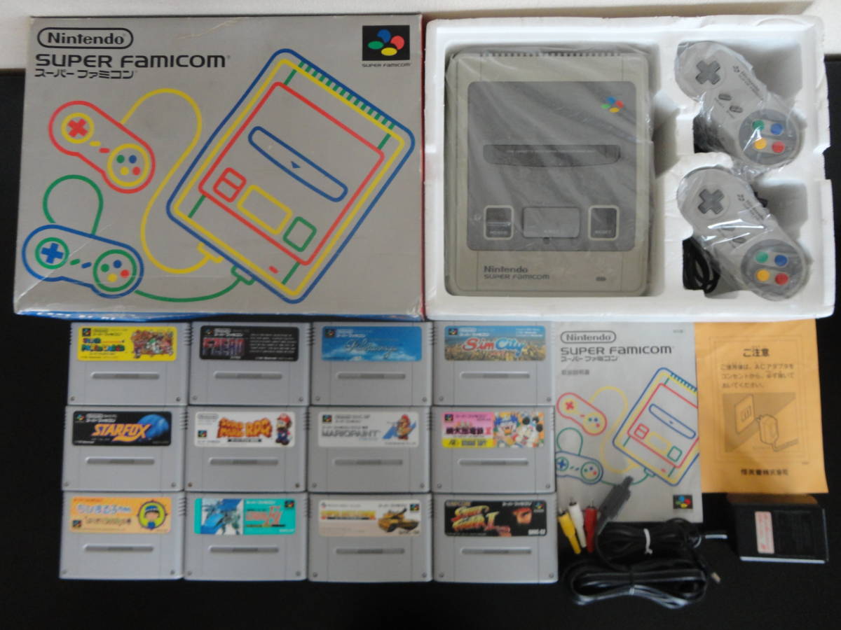 特価】◇ スーパーファミコン本体（ソフト12本付